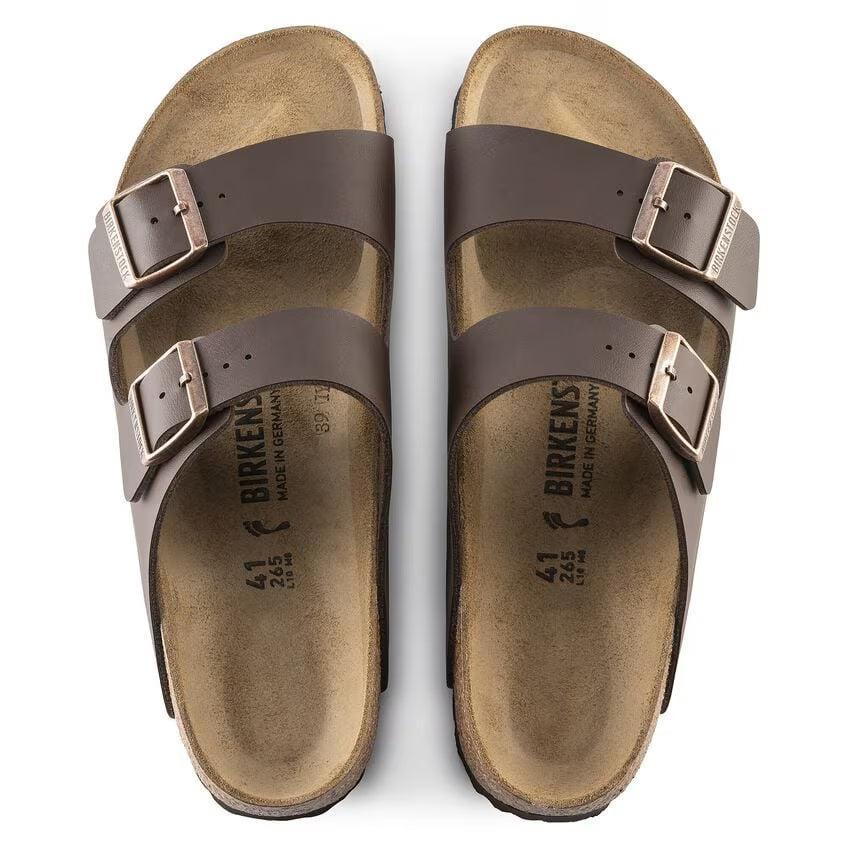 ARIZONA BF DARK BROWN REG-SANDALS-BIRKENSTOCK-JB Evans Fashions & Footwear