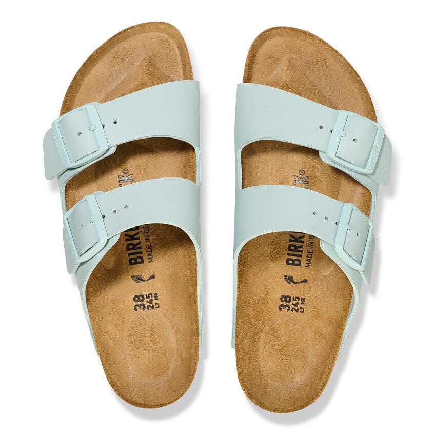 ARIZONA BF SURF GREEN N-LADIES SANDALS-BIRKENSTOCK-JB Evans Fashions & Footwear