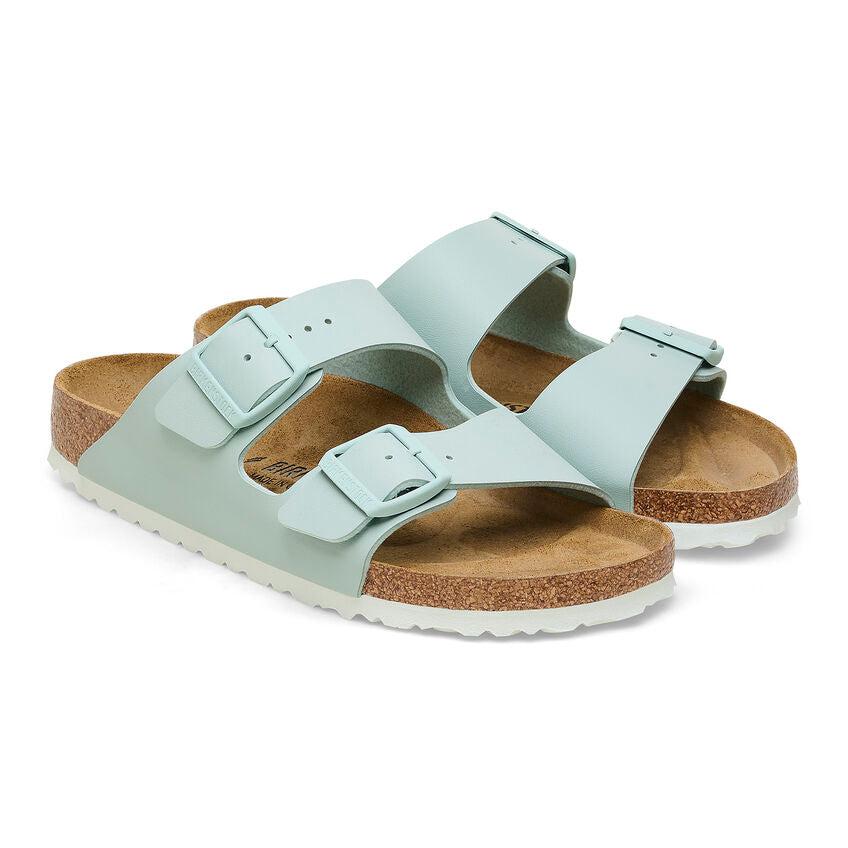 ARIZONA BF SURF GREEN N-LADIES SANDALS-BIRKENSTOCK-JB Evans Fashions & Footwear