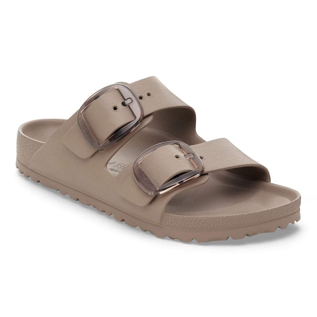 ARIZONA BIG BUCKLE EVA GRAY TAUPE N-LADIES SANDALS-BIRKENSTOCK-JB Evans Fashions & Footwear