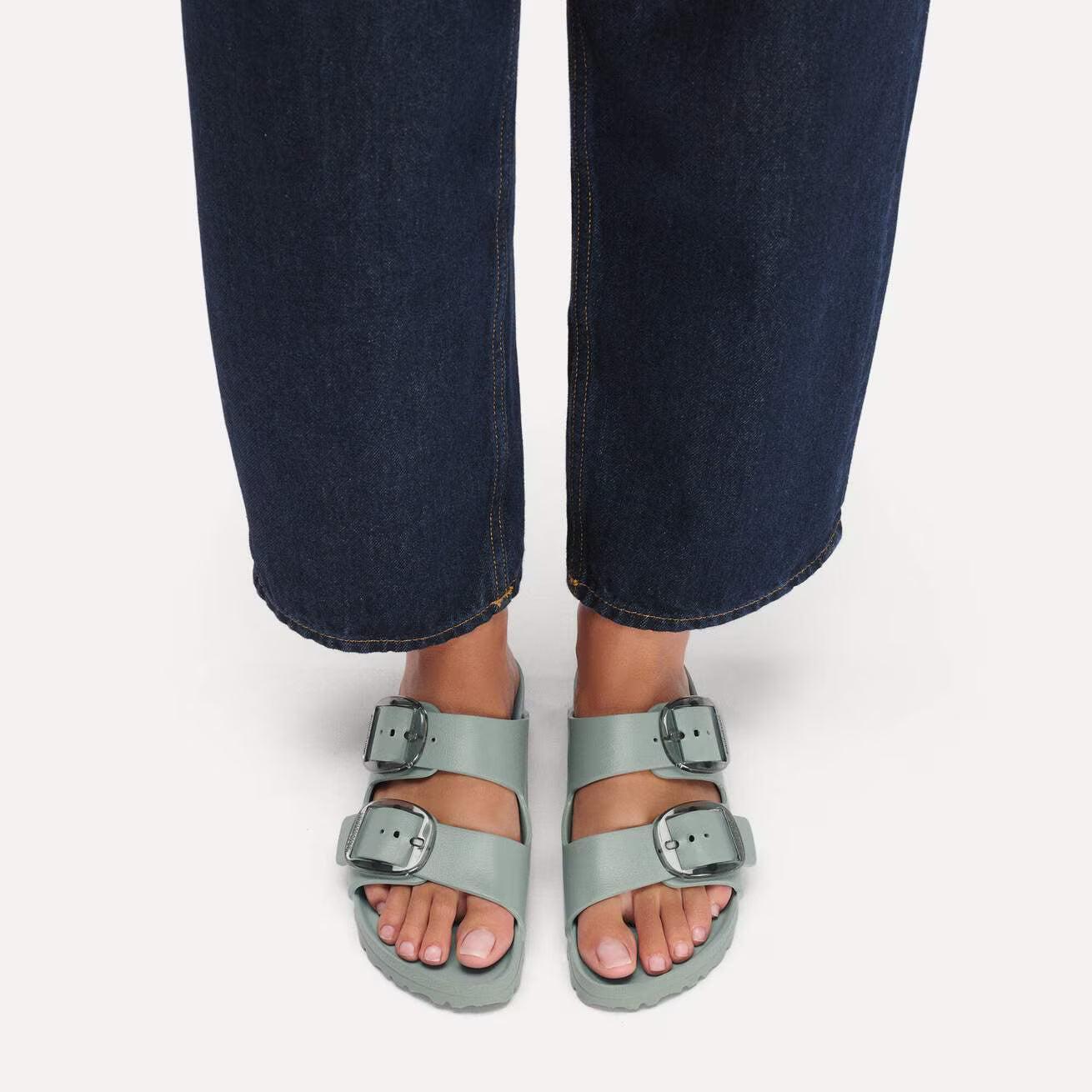 ARIZONA BIG BUCKLE EVA PURE SAGE N-LADIES SANDALS-BIRKENSTOCK-JB Evans Fashions & Footwear