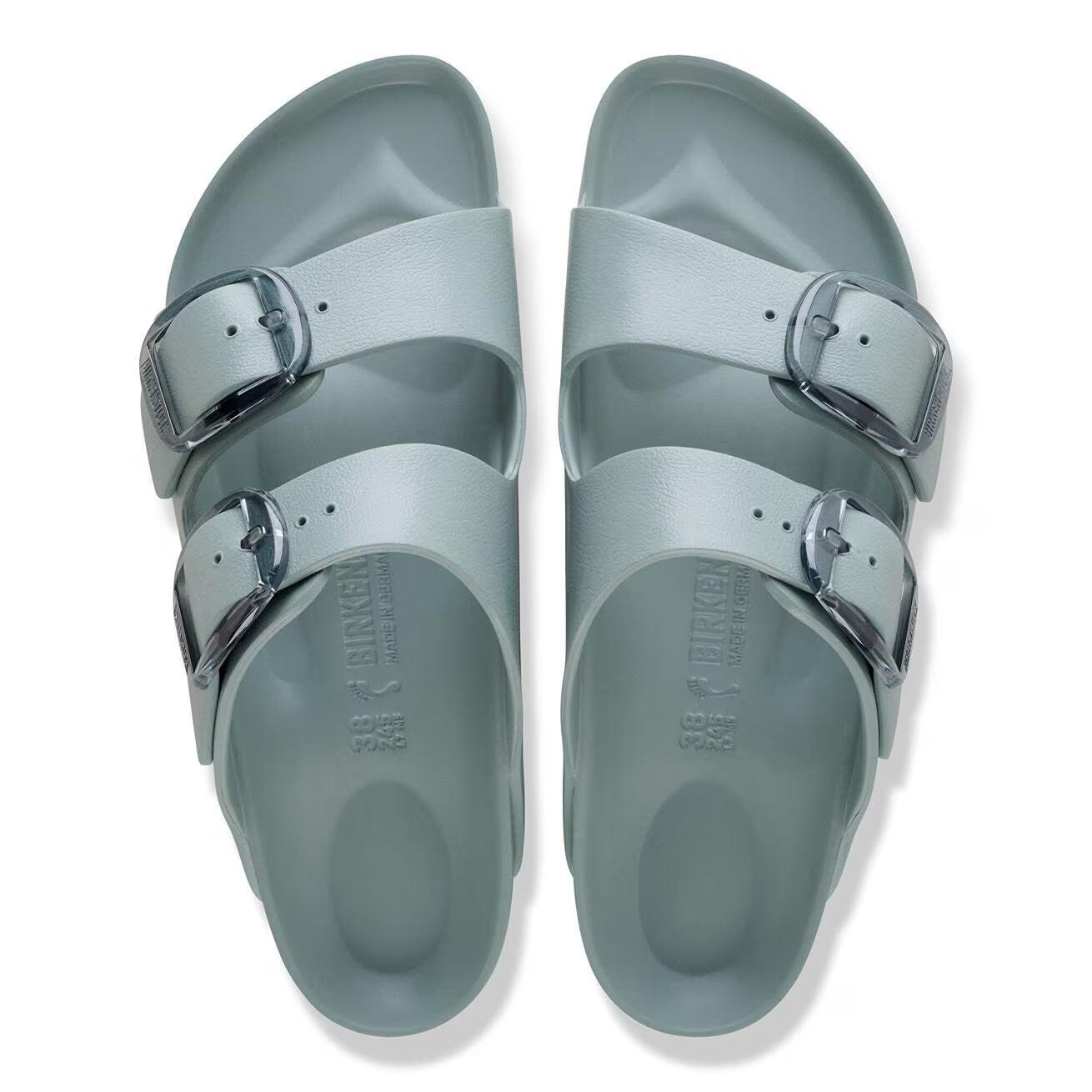 ARIZONA BIG BUCKLE EVA PURE SAGE N-LADIES SANDALS-BIRKENSTOCK-JB Evans Fashions & Footwear