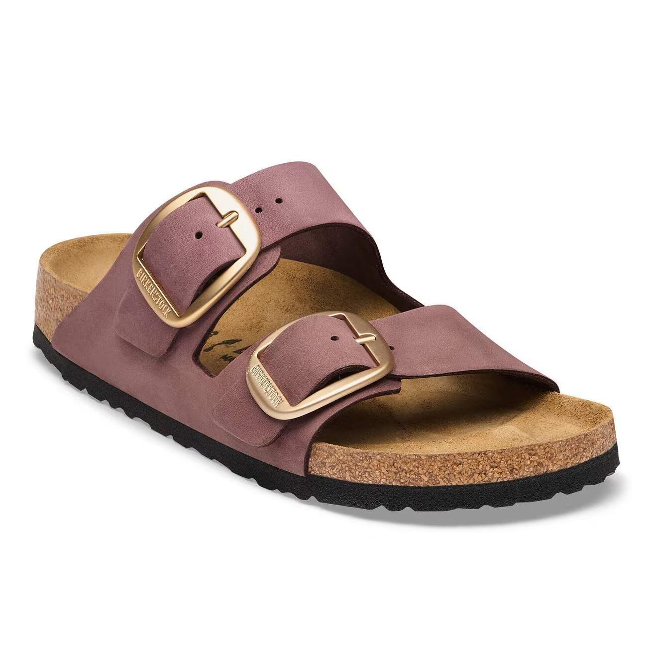 ARIZONA BIG BUCKLE NUBUCK PEPPER-LADIES SANDALS-BIRKENSTOCK-JB Evans Fashions & Footwear
