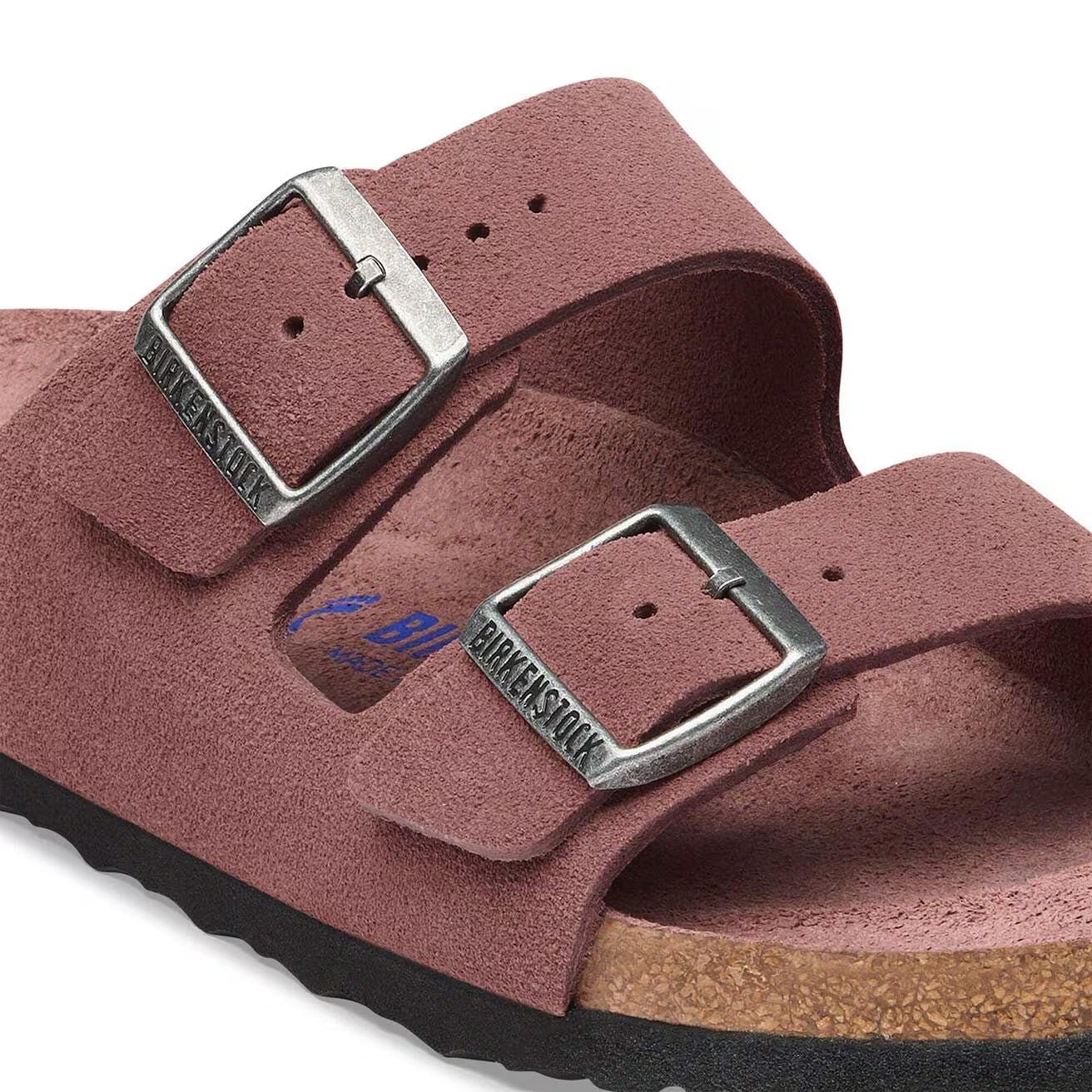 ARIZONA DFB SUEDE PEPPER TONAL R-LADIES SANDALS-BIRKENSTOCK-JB Evans Fashions & Footwear
