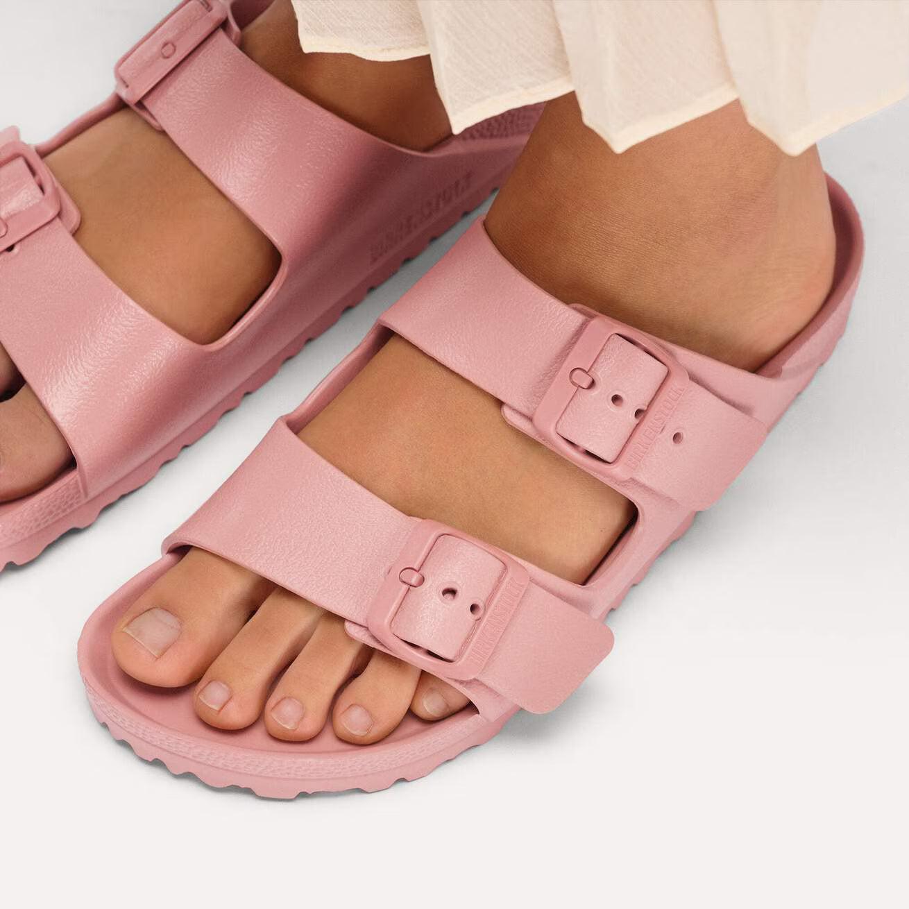 ARIZONA EVA PINK CLAY N-LADIES SANDALS-BIRKENSTOCK-JB Evans Fashions & Footwear