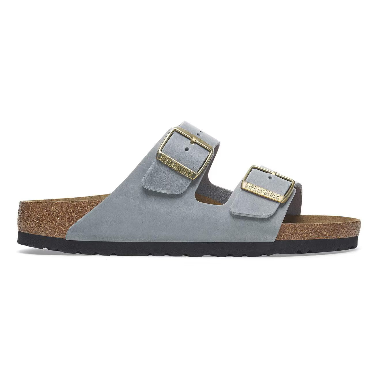 ARIZONA OILED LEATHER BASALT GRAY R-LADIES SANDALS-BIRKENSTOCK-JB Evans Fashions & Footwear