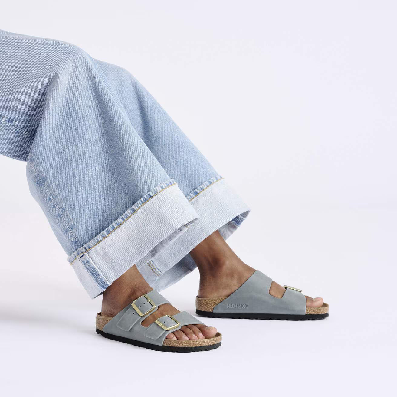ARIZONA OILED LEATHER BASALT GRAY R-LADIES SANDALS-BIRKENSTOCK-JB Evans Fashions & Footwear