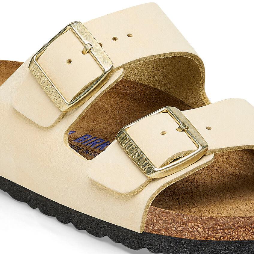 ARIZONA SFB NUBUCK ECRU R-LADIES SANDALS-BIRKENSTOCK-JB Evans Fashions & Footwear