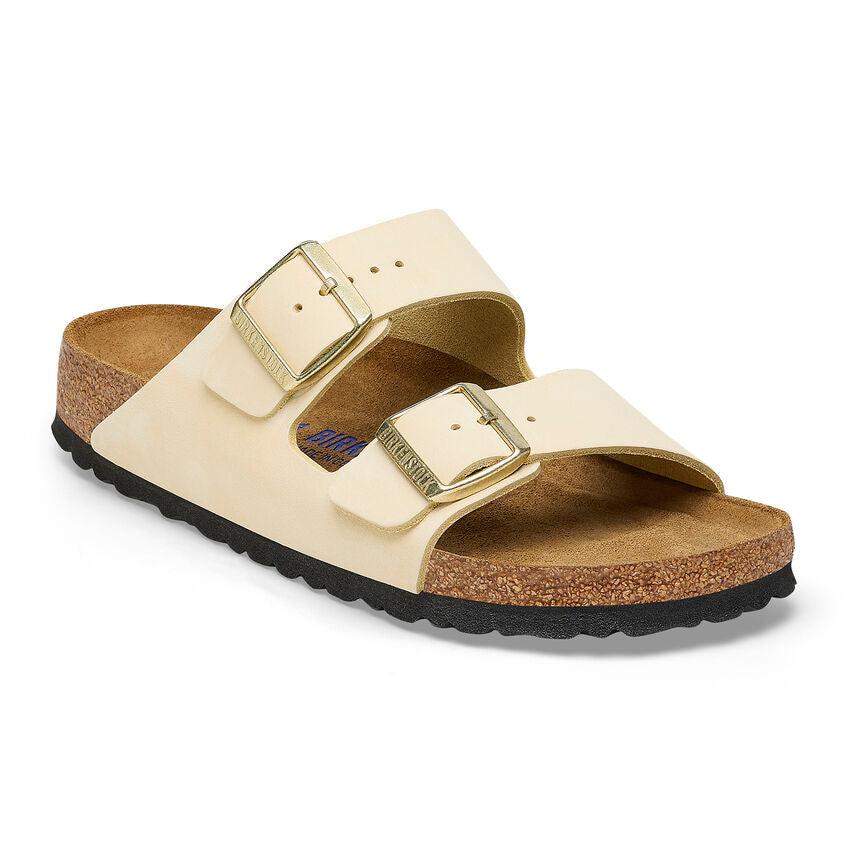 ARIZONA SFB NUBUCK ECRU R-LADIES SANDALS-BIRKENSTOCK-JB Evans Fashions & Footwear