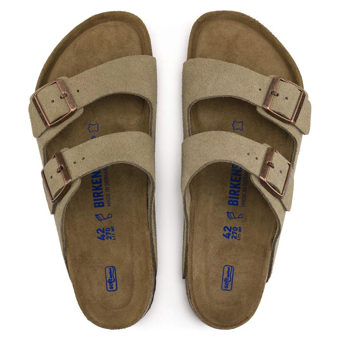 ARIZONA SFB SUEDE TAUPE R-SANDALS-BIRKENSTOCK-JB Evans Fashions & Footwear