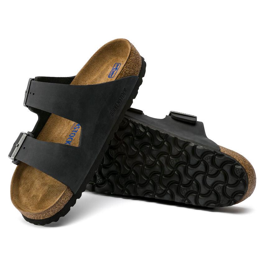 ARIZONA SOFT FOOTBED OILED LEATHER REGULAR-SANDALS-BIRKENSTOCK-JB Evans Fashions & Footwear