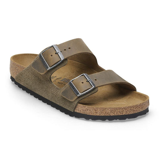 ARIZONA SUEDE OILED LEATHER THYME MIXED LEATHER R-MENS SANDALS-BIRKENSTOCK-JB Evans Fashions & Footwear