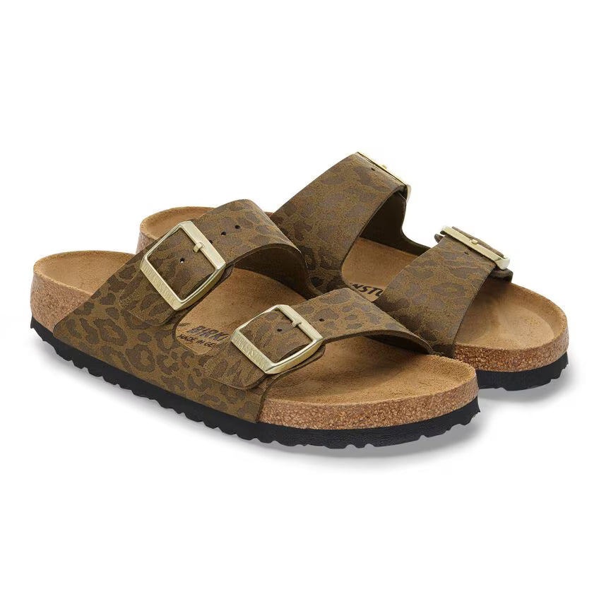 ARIZONA SYNTHETICS LEO KHAKI R-SANDALS-BIRKENSTOCK-JB Evans Fashions & Footwear