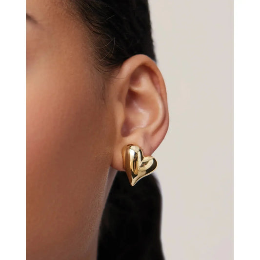 ART HEART SYMMETRICAL BUTTON EARRINGS-LADIES ACCESSORIES-JENNY BIRD-JB Evans Fashions & Footwear