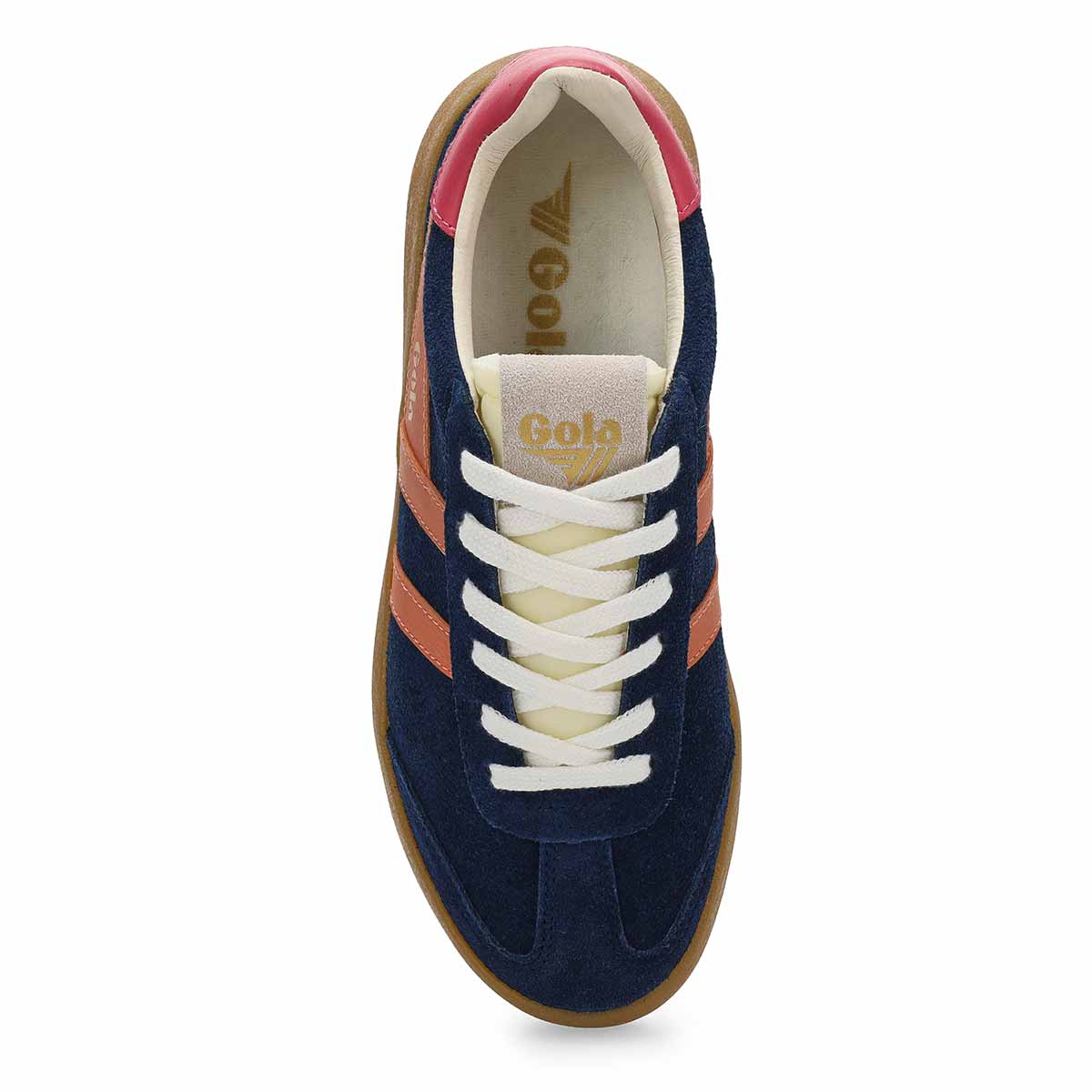 ATHENA IN NAVY TERRACOTA BUBBLE GUM-LADIES SNEAKERS-GOLA-JB Evans Fashions & Footwear