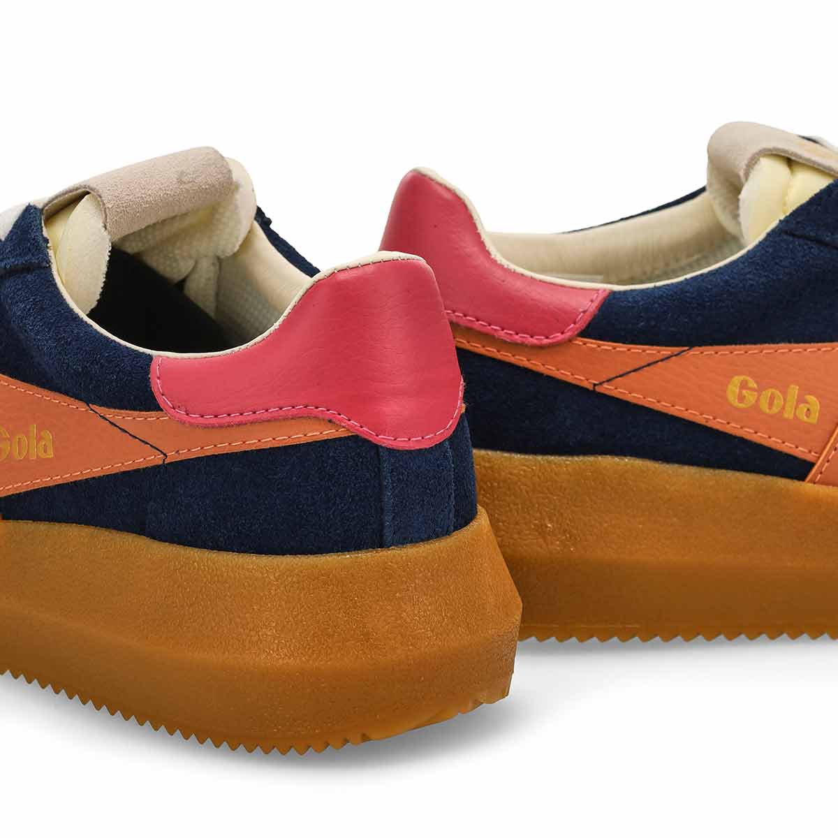 ATHENA IN NAVY TERRACOTA BUBBLE GUM-LADIES SNEAKERS-GOLA-JB Evans Fashions & Footwear