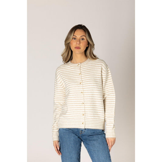 AVRIL STRIPE CARDI-LADIES SWEATERS & KNITS-LYLA & LUXE-JB Evans Fashions & Footwear