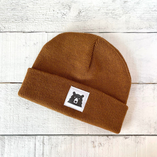 BABY BEAR TOQUE - BROWN-18228-O/SBRN-YOUTH-NORTH STANDARD TRADI-JB Evans Fashions & Footwear