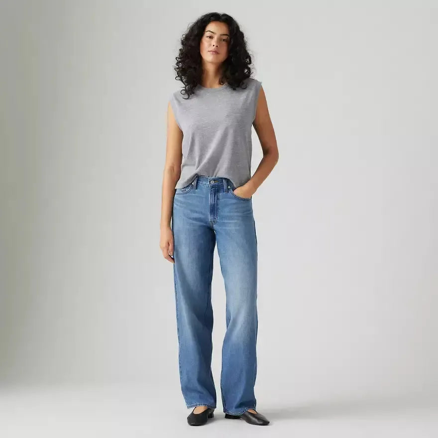 BAGGY DAD HEAVY CHECK-LADIES DENIM-LEVIS-JB Evans Fashions & Footwear