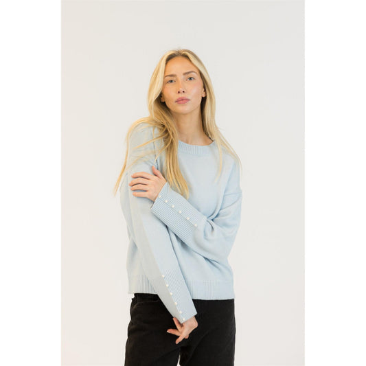 BAILEY CREWNECK PULLOVER-LADIES SWEATERS & KNITS-LYLA & LUXE-JB Evans Fashions & Footwear