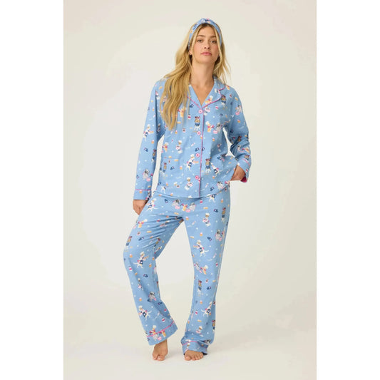 BAKED WOOF LOVE FLANNEL PJ SET-LADIES LOUNGE & SLEEPWEAR-PJ SALVAGE-JB Evans Fashions & Footwear