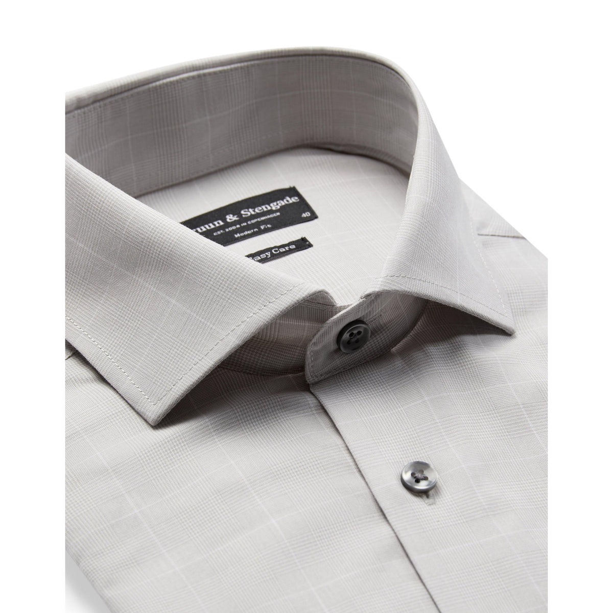 BALLE MODERN FIT GLENN CHECK-MENS SHIRTS-BRUUN STENGADE-JB Evans Fashions & Footwear