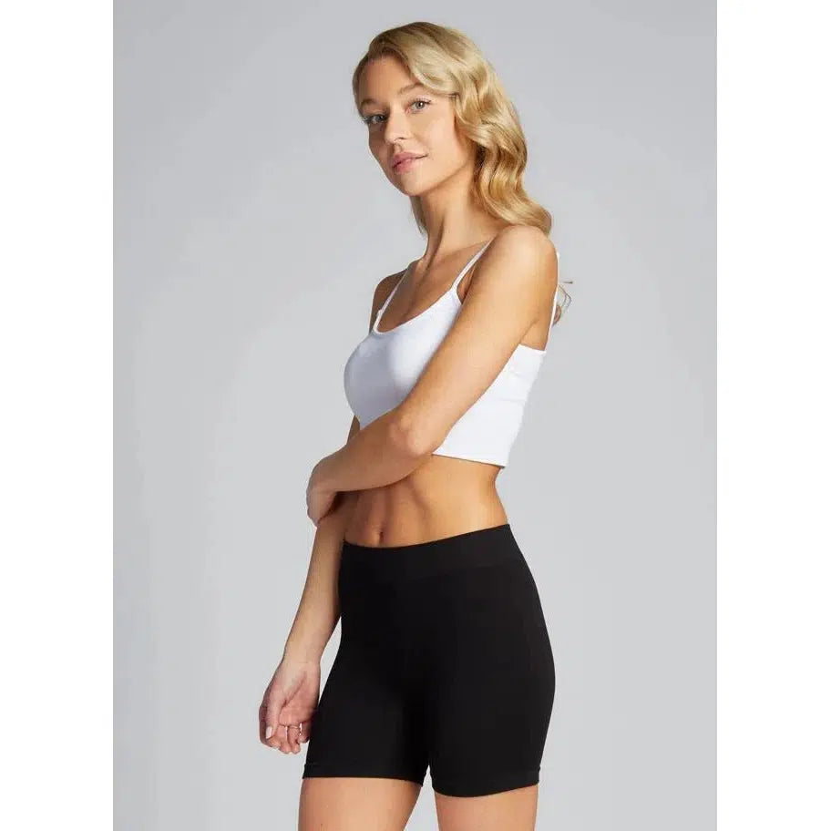 BAMBOO COTTON SHORTS-CEBP1003-BLK-O/SBLK-LADIES SHORTS-C'EST MOI-JB Evans Fashions & Footwear