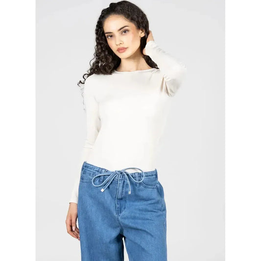 BAMBOO LONG SLEEVE CREW NECK-LADIES TOPS-C'EST MOI-JB Evans Fashions & Footwear