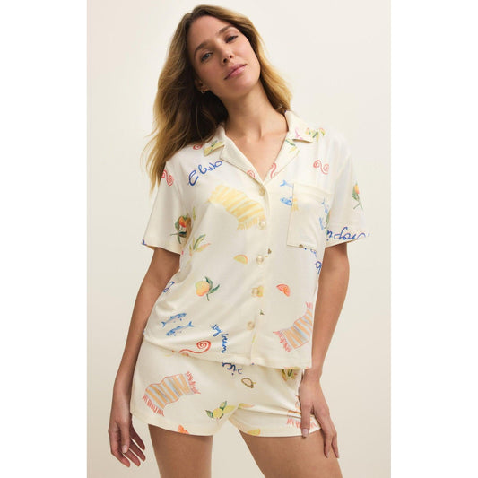 BEACH DAYS PJ TOP-LADIES LOUNGE & SLEEPWEAR-Z SUPPLY LOUNGE-JB Evans Fashions & Footwear