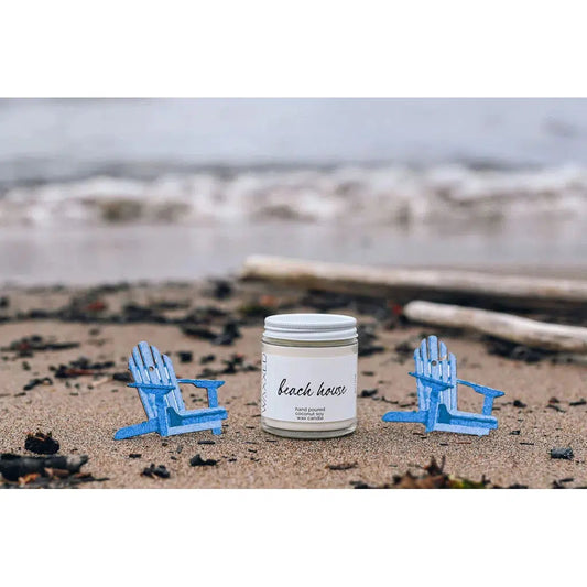 BEACH HOUSE 8 OZ CANDLE-BEACH-HOME-WAXXED CANDLE CO.-JB Evans Fashions & Footwear