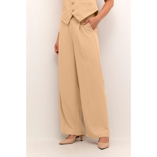 BENCON FULL LENGTH PANT-LADIES PANTS-CREAM-JB Evans Fashions & Footwear
