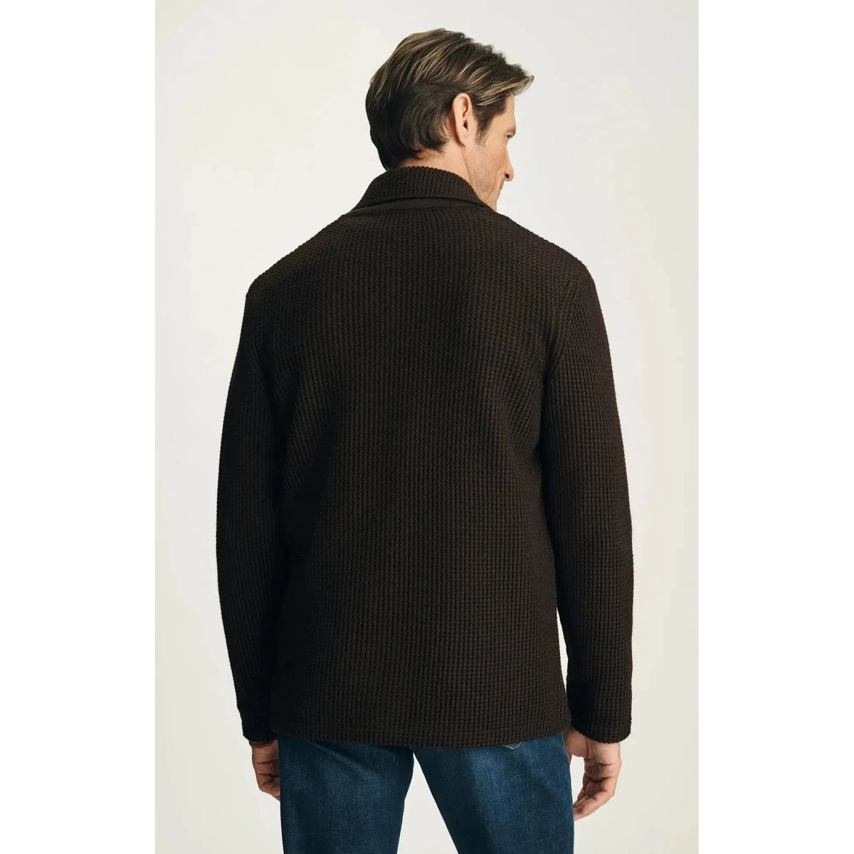 BIRCH SWEATER BLAZER BROWN-MENS SWEATERS & KNITS-34 HERITAGE-JB Evans Fashions & Footwear