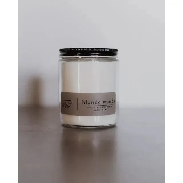 BLONDE WOODS 9OZ CANDLE-HOME-WICK + BEAR-JB Evans Fashions & Footwear