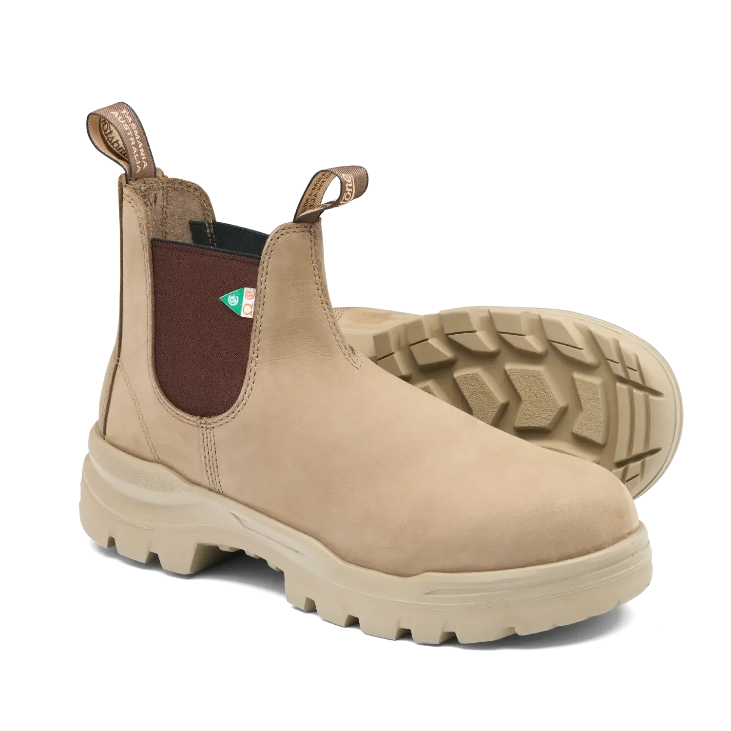 BLUNDSTONE ROTOFLEX WORK & SAFETY STONE-UNISEX BOOTS-BLUNDSTONE-JB Evans Fashions & Footwear
