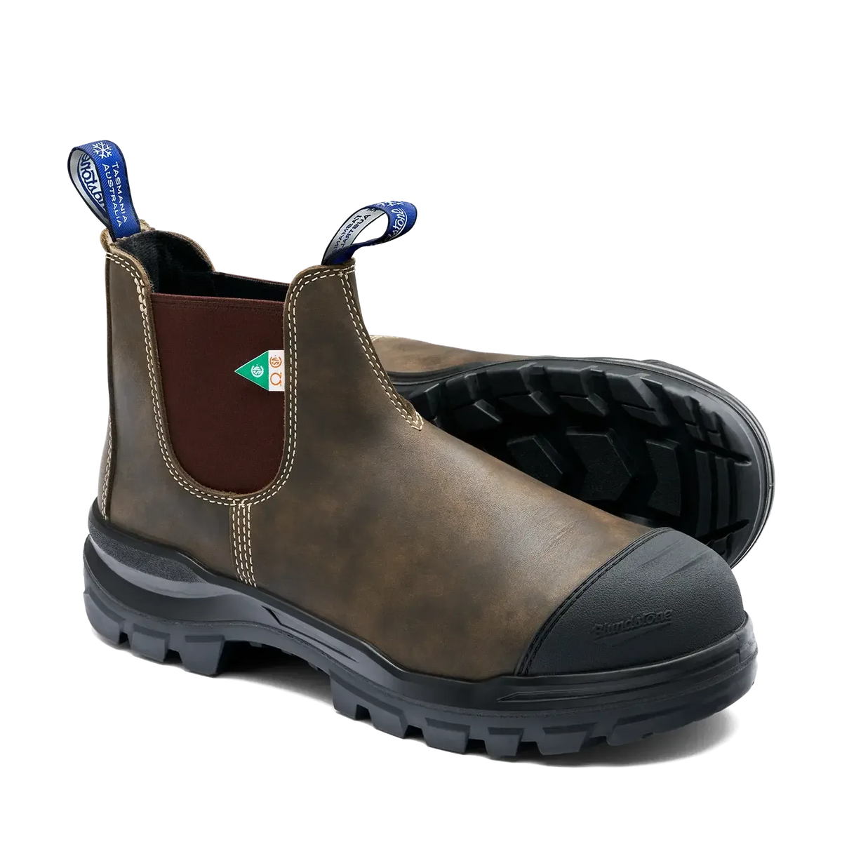 BLUNDSTONE WORK & SAFETY THERMAL ROTOFLEX RUSTIC BROWN-UNISEX BOOTS-BLUNDSTONE-JB Evans Fashions & Footwear