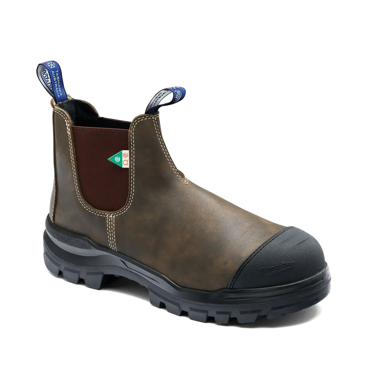 BLUNDSTONE WORK & SAFETY THERMAL ROTOFLEX RUSTIC BROWN-UNISEX BOOTS-BLUNDSTONE-JB Evans Fashions & Footwear