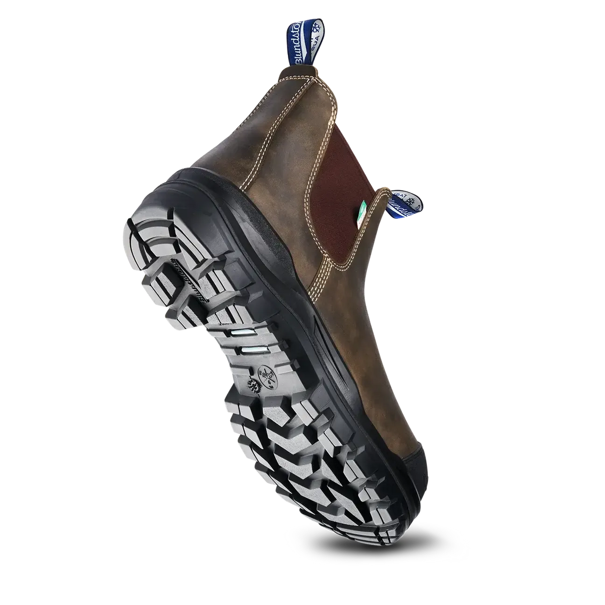 BLUNDSTONE WORK & SAFETY THERMAL ROTOFLEX RUSTIC BROWN-UNISEX BOOTS-BLUNDSTONE-JB Evans Fashions & Footwear