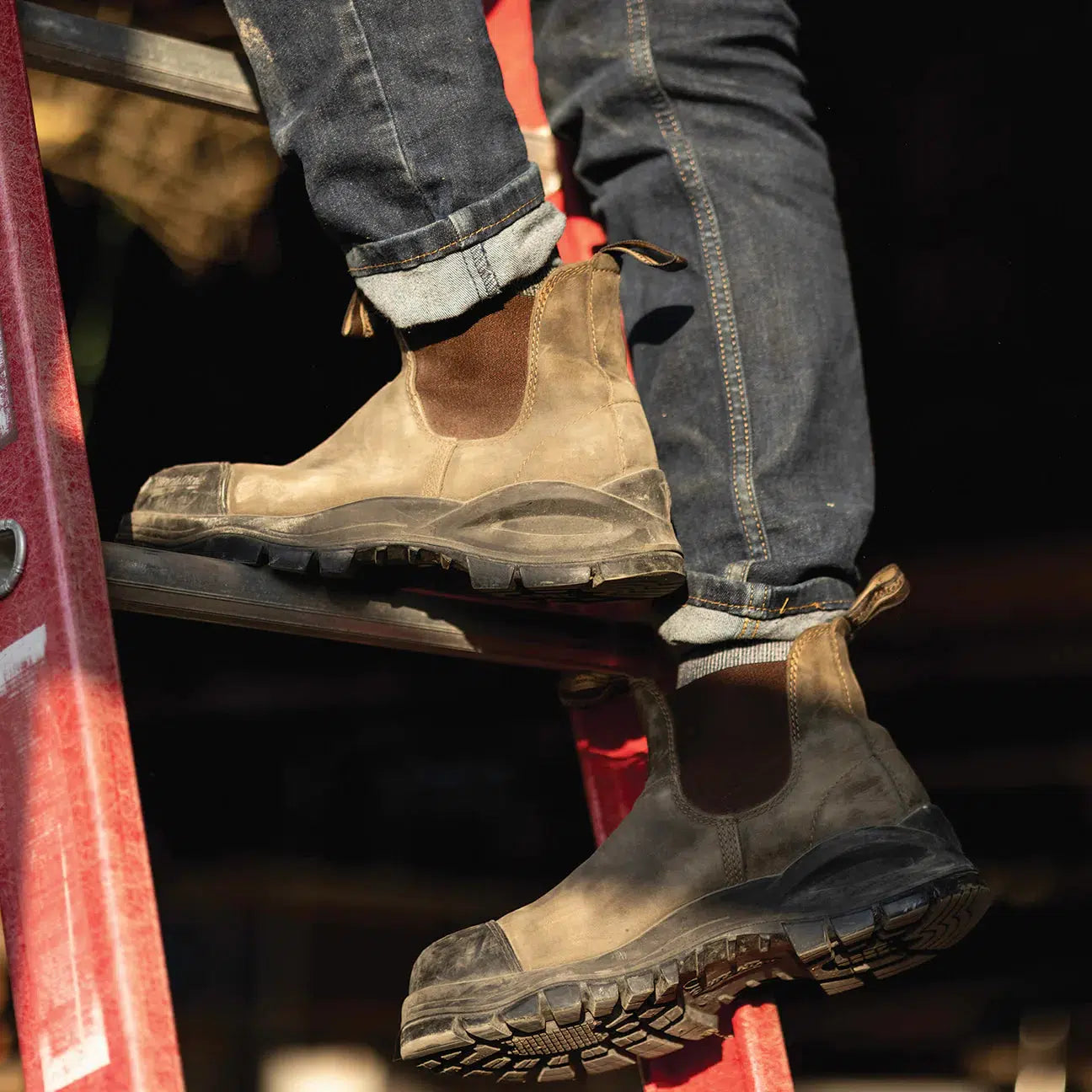 BLUNDSTONE XFR WORK & SAFETY RUSTIC BROWN-MENS BOOTS-BLUNDSTONE-JB Evans Fashions & Footwear