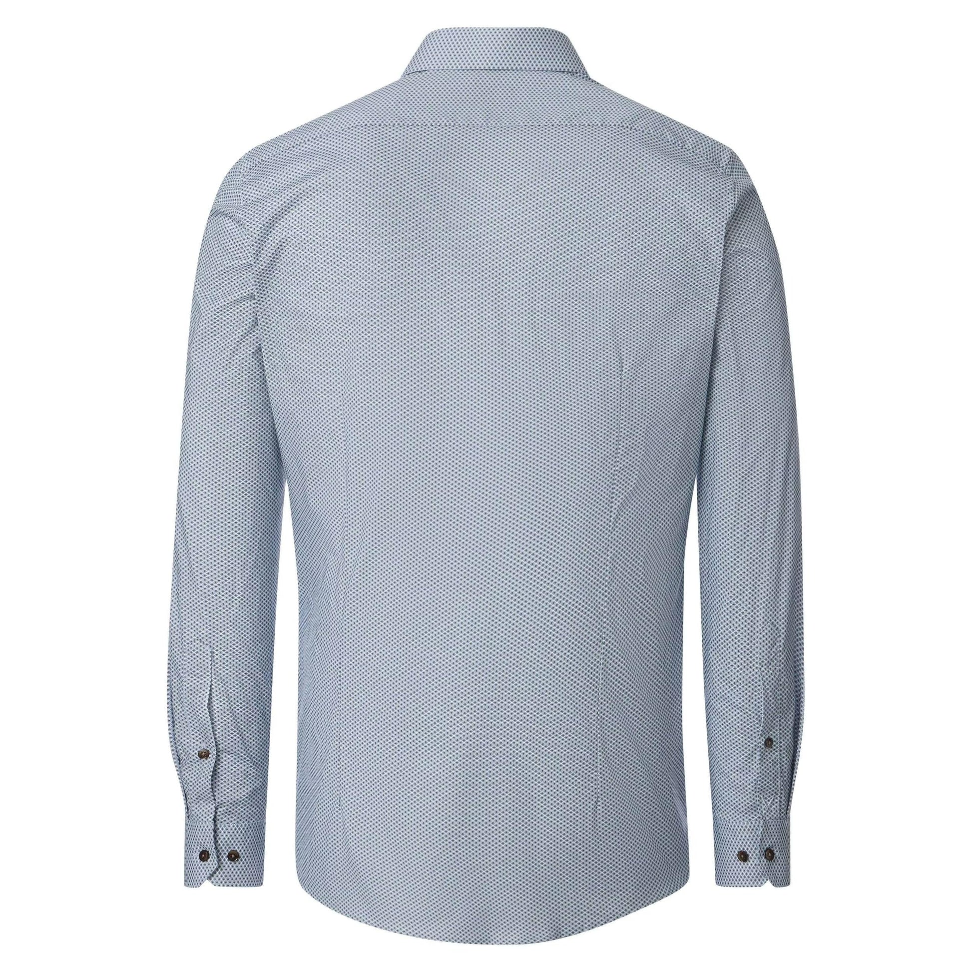 BODY FIT CIRCLE PRINT BRN BUTTON-MENS DRESS SHIRTS-VENTI-JB Evans Fashions & Footwear