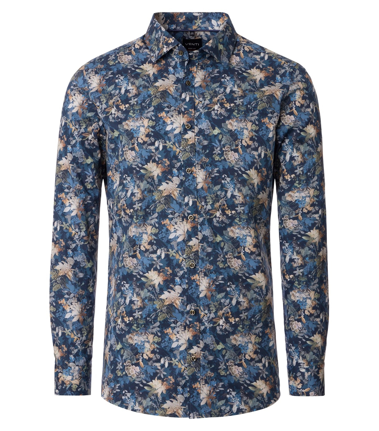 BODY FIT FLORAL PRINT-MENS DRESS SHIRTS-VENTI-JB Evans Fashions & Footwear