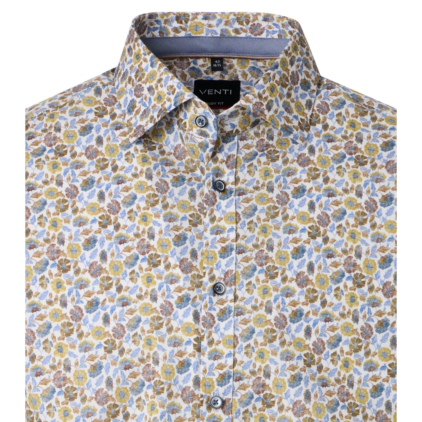 BODY FIT FLORAL PRINT-MENS DRESS SHIRTS-VENTI-JB Evans Fashions & Footwear