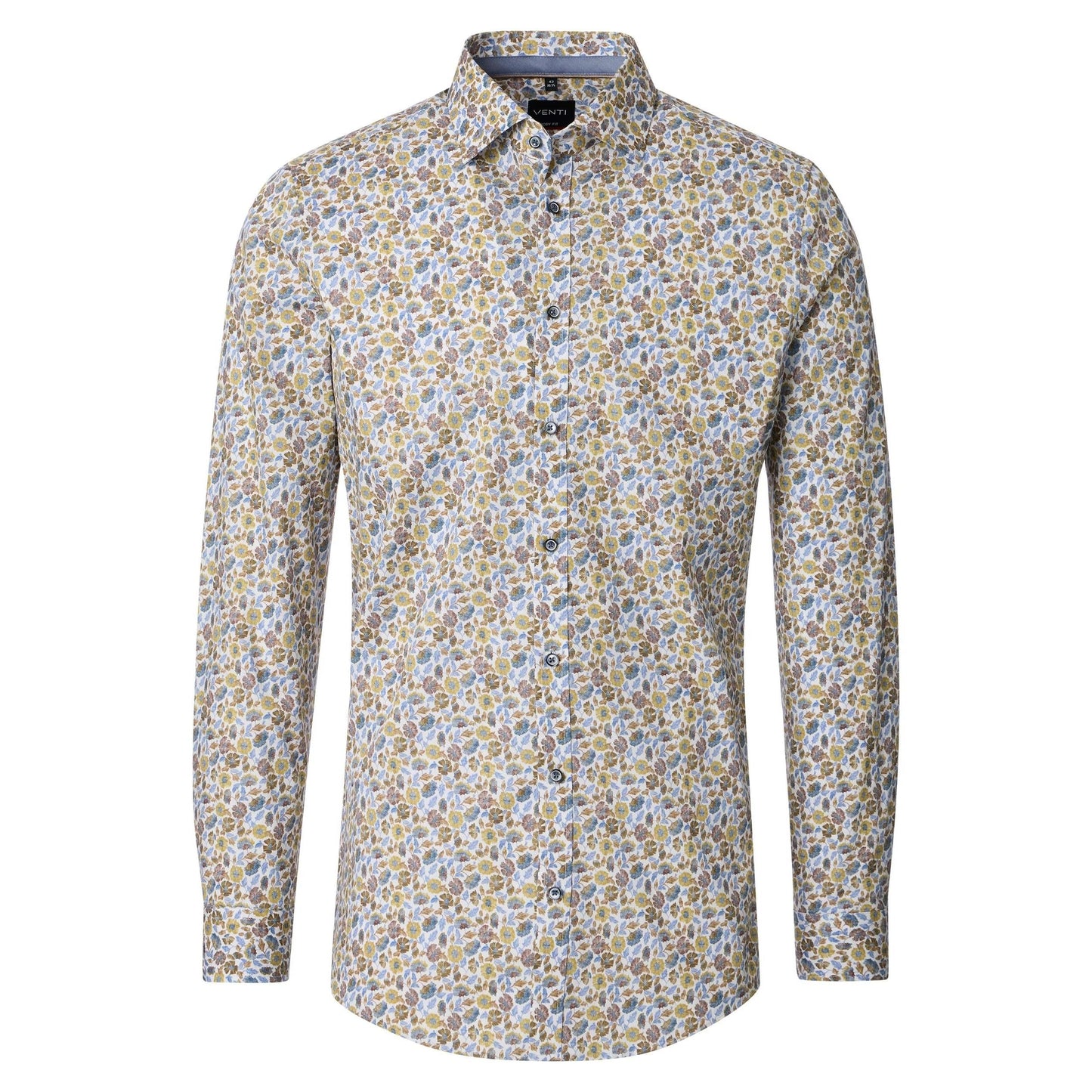 BODY FIT FLORAL PRINT-MENS DRESS SHIRTS-VENTI-JB Evans Fashions & Footwear