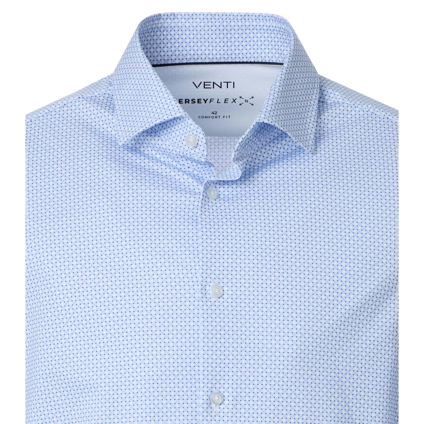 BODY FIT HYPERFLEX DOT PRINT-MENS DRESS SHIRTS-VENTI-JB Evans Fashions & Footwear