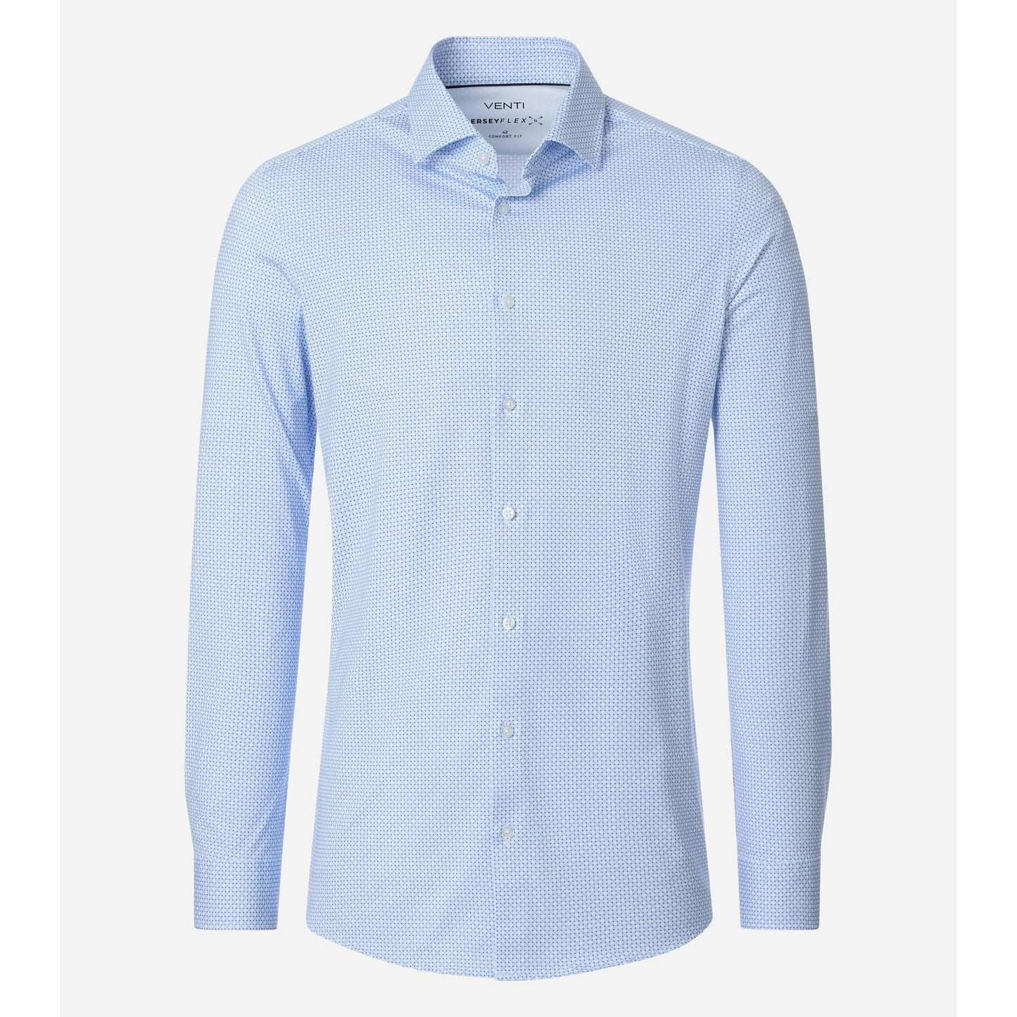 BODY FIT HYPERFLEX DOT PRINT-MENS DRESS SHIRTS-VENTI-JB Evans Fashions & Footwear