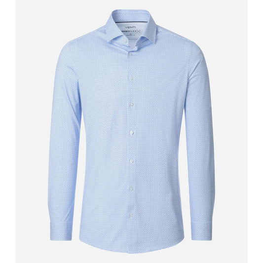 BODY FIT HYPERFLEX DOT PRINT-MENS DRESS SHIRTS-VENTI-JB Evans Fashions & Footwear