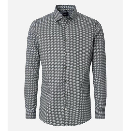BODY FIT MINI PRINT-MENS DRESS SHIRTS-VENTI-JB Evans Fashions & Footwear