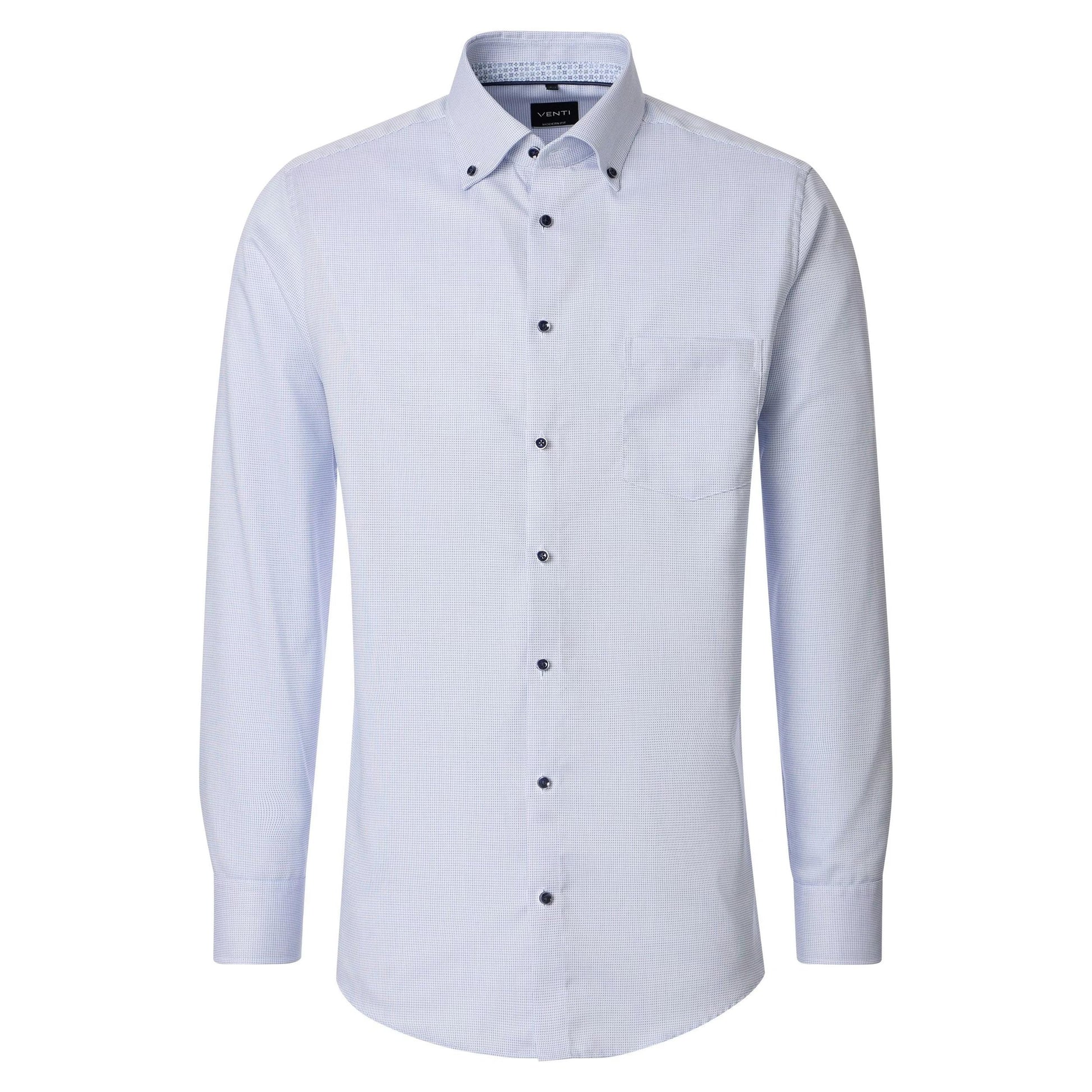 BODY FIT MINI STRIPE-MENS DRESS SHIRTS-VENTI-JB Evans Fashions & Footwear