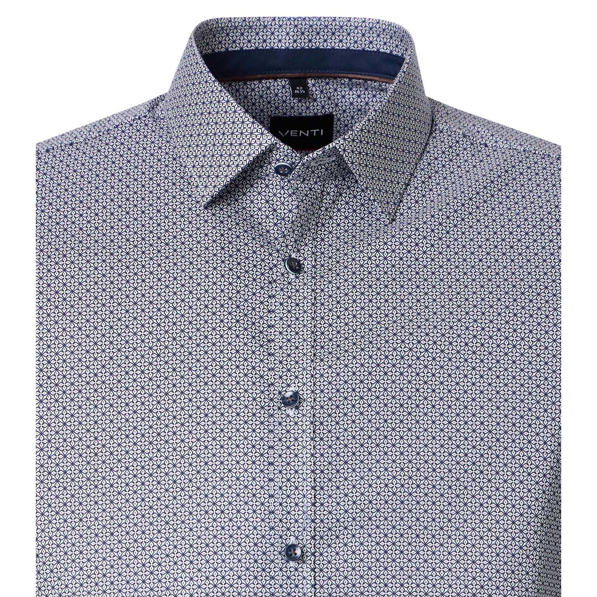 BODY FIT STAR PATTERN-MENS DRESS SHIRTS-VENTI-JB Evans Fashions & Footwear