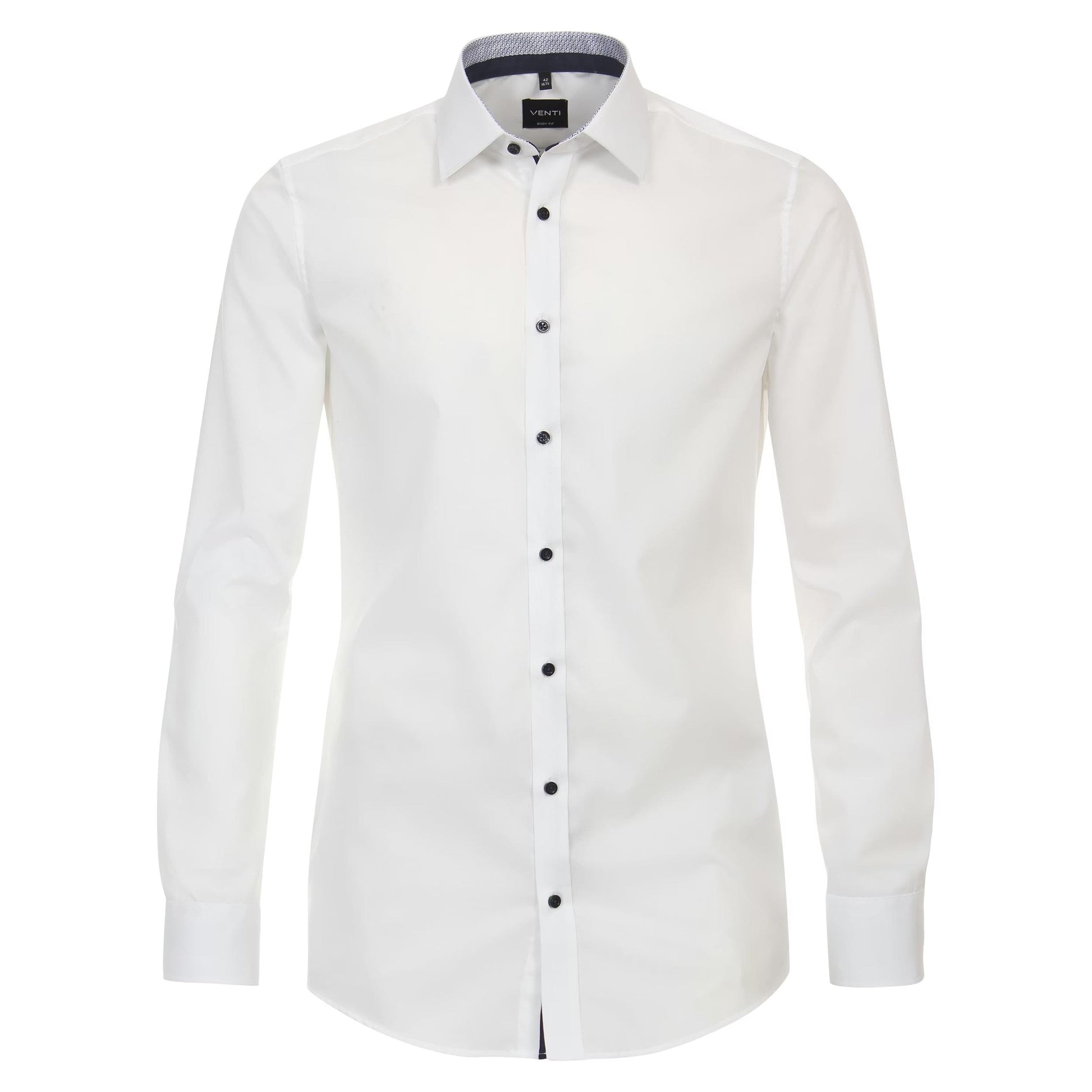 BODY FIT "TALL" NOS BLACK BUTTON-MENS DRESS SHIRTS-VENTI-JB Evans Fashions & Footwear