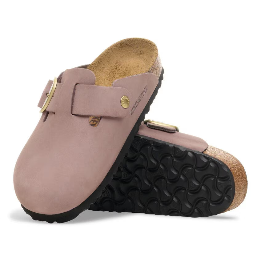 BOSTON BIG BUCKLE NUBUCK FADED PURPLE N-SANDALS-BIRKENSTOCK-JB Evans Fashions & Footwear